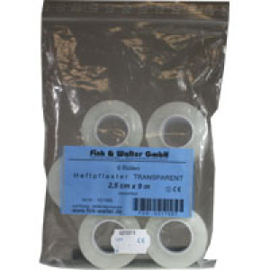 Heftpflaster transparent 2,5cm x 9m wasserfest