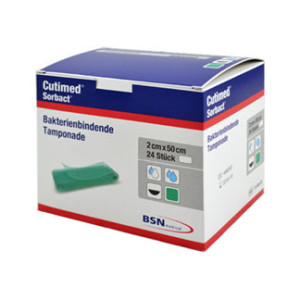 Cutimed Sorbact Tamponaden 2x50 cm