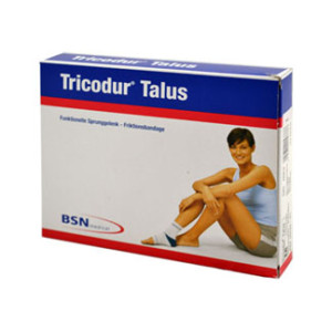 Tricodur Talus Bandage M Rechts Schwarz Blau