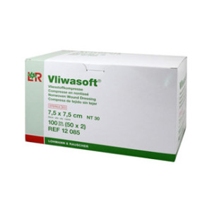 Vliwasoft Vlieskompressen 7,5x7,5 cm Steril 6lagig