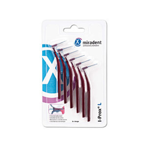 Miradent Interdentalbürste I-Prox L 0,8 mm bordeaux