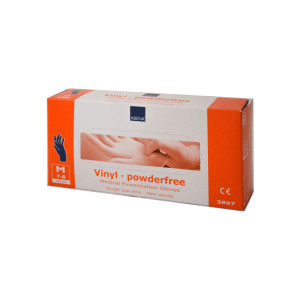 Vinyl Handschuhe Puderfrei Medium Blau