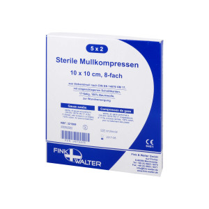 Mullkompressen 10x10 cm steril 8-fach