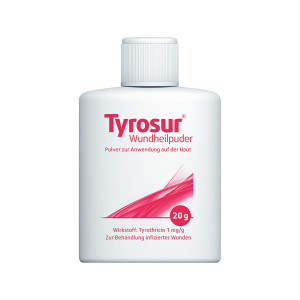 Tyrosur Wundheilpuder zur Behandlung von kleinen Wunden