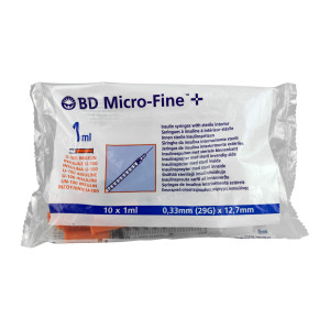 BD Micro-Fine+ U 100 Insulinspritze 12,7 mm