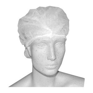 Bouffant-Hauben, OP-Hauben, Flex, weiß