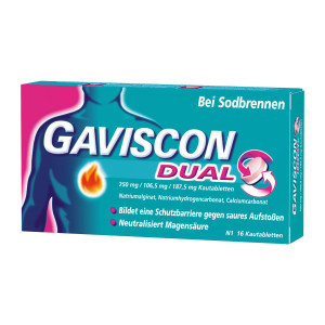 Gaviscon Dual Kautabletten bei Sodbrennen