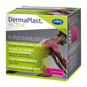DermaPlast ACTIVE Kinesiologie Tape pink, 5 cm x 5 m