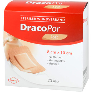 Dracopor Wundverband 8x10 cm steril hautfarben