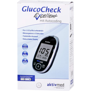 GlucoCheck Excellent Blutzuckermessgerät mg/dL