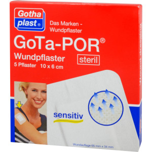 GoTa-POR Wundpflaster steril (hypoallergen) 100 x 60 mm