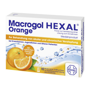 Macrogol HEXAL Orange - Pulver bei Verstopfungen