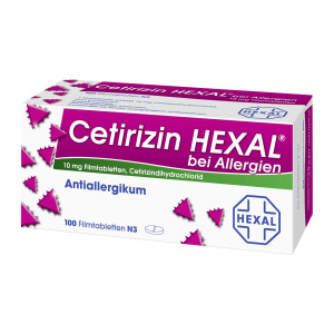 Cetirizin HEXAL bei Allergien 10 mg Filmtabletten