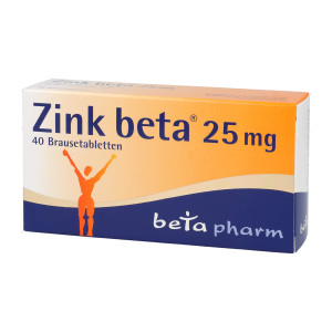 Zink beta 25 mg Brausetabletten