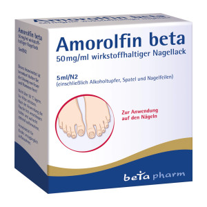 Amorolfin beta 50 mg/ml wirkstoffhaltiger Nagellack