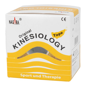 Nasara Kinesiologie Tape 5 cm x 5 m gelb