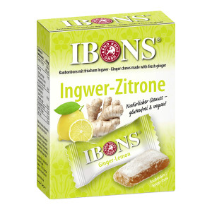 IBONS Ingwer Zitrone Box Kaubonbons