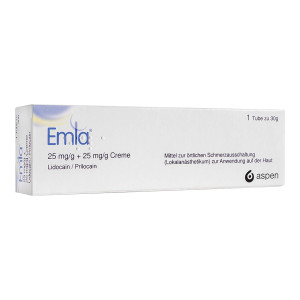 Emla 25 mg/g Lidocain +25 mg/g Prilocain Creme