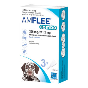 Amflee combo 268/241,2 mg Lsg.z.Auftr. für Hunde 20-40 kg