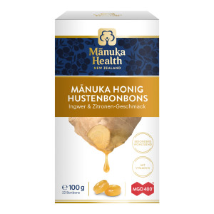 Manuka Health MGO 400+ Lutschbonbons Ingwer-Zitrone