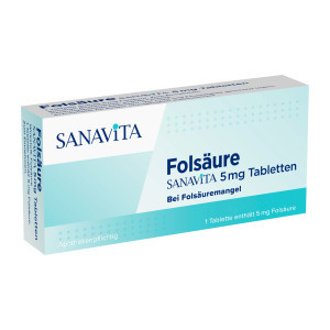 Folsäure SANAVITA 5 mg Tabletten
