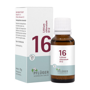 Biochemie Pflüger Globuli Nr. 16 Lithium chloratum D12