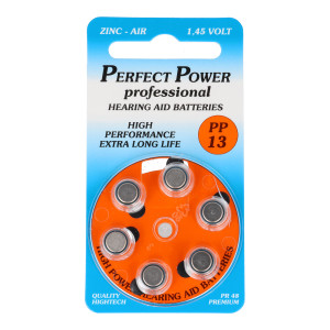 Batterien für Hörgeräte Power PP13