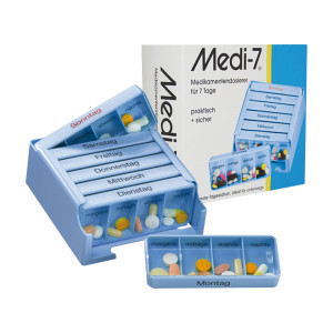 MEDI 7 Medikamentendose für 7 Tage, blau