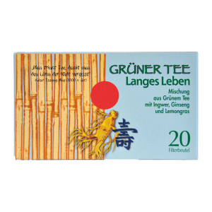 Grüner Tee mit Ingwer und Ginseng