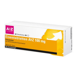 Eisentabletten AbZ 100 mg bei Eisenmangel