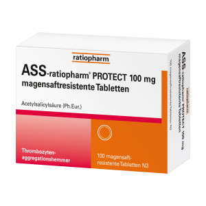 ASS-ratiopharm PROTECT 100 mg magensaftresistente Tabletten