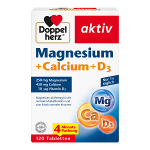 Doppelherz aktiv Magnesium + Calcium + D3