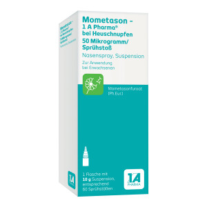 Mometason - 1 A Pharma bei Heuschnupfen 50 µg/Sprühstoß