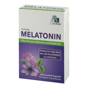 Avitale Melatonin+Passionsblume+Baldrian Kapseln