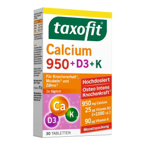 Taxofit Calcium 950+D3+K Tabletten
