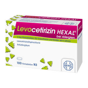 Levocetirizin HEXAL bei Allergien 5 mg Filmtabletten
