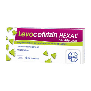 Levocetirizin HEXAL bei Allergien 5 mg Filmtabletten