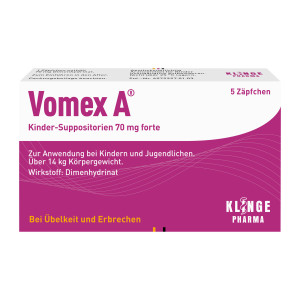 Vomex A Kinder-Suppositorien 70 mg forte