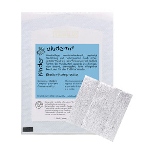 Aluderm Kinder Kompresse 6 x 6 cm