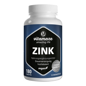 Vitamaze Zink 25 mg hochdosiert vegane Tabletten