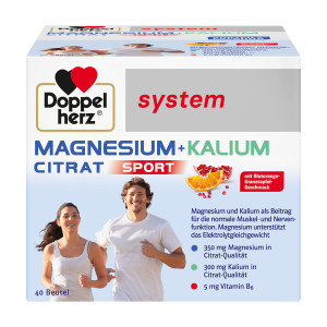 Doppelherz system Magnesium+Kalium Citrat Sport Granulat