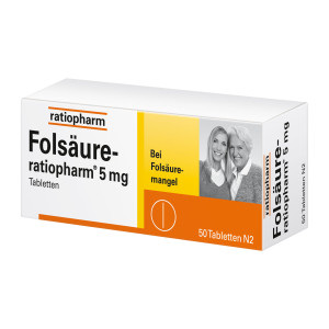 Folsäure-ratiopharm 5 mg Tabletten