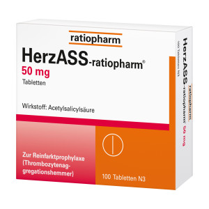 HerzASS-ratiopharm 50 mg Tabletten