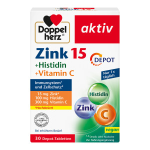 Doppelherz aktiv Zink+Histidin+Vitamin C DEPOT-Tabletten