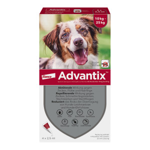 Advantix Spot-on Lsg. zum Auftropfen f&uuml;r Hunde 10-25 kg