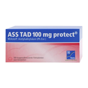 ASS TAD 100 mg protect magensaftres. Filmtabletten