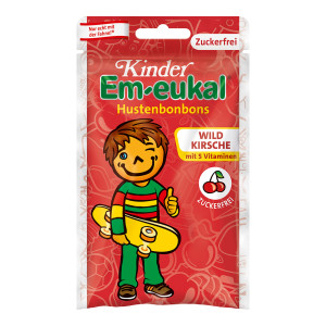 Kinder Em-eukal Wildkirsche ohne Zucker Hustenbonbons