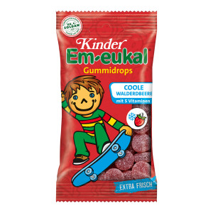 Kinder Em-eukal Coole Walderdbeere Gummidrops zuckerhaltig