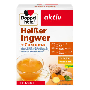 Doppelherz aktiv Heißer Ingwer+Curcuma Beutel