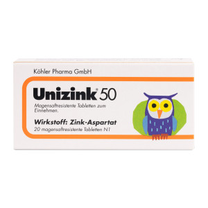 Unizink 50 magensaftresistente Tabletten